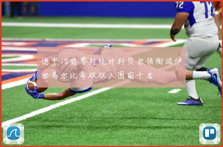 德甲门将零封统计科贝尔领衔诺伊尔乌尔比希双双入围前十名